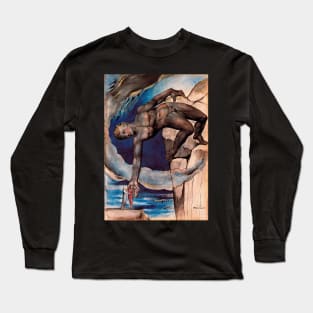 antaeus setting down dante and virgil in the last circle of hell 1827 - William Blake Long Sleeve T-Shirt